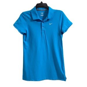 Nike Blue Collared Women’s Shirt Size Large
